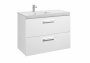 Roca Prisma Gloss White 900mm Basin & Unit with 2 Drawers - Left Hand