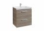 Roca Prisma Textured Ash 600mm Basin & Unit with 2 Drawers