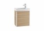 Roca Mini 450mm Textured Oak Vanity Unit and Basin