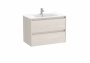 Roca Tenet Nordic Ash 800 x 460mm 2 Drawer Vanity Unit and Basin