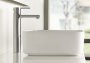 Roca Naia Chrome Smooth Bodied Extended Height Basin Mixer with Click-Clack Waste