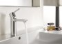 Roca Naia Chrome Smooth Bodied Basin Mixer with Click-Clack Waste