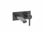 Roca Naia Wall-Mounted Basin Mixer - Brushed Titanium Black
