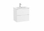 Roca Aleyda Compact Matt White 600mm 2 Drawer Vanity Unit & Basin