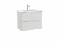 Roca Aleyda Compact Pebble Grey 700mm 2 Drawer Vanity Unit & Basin