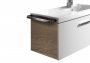 Roca Optica 1000mm Matt White Vanity Unit with 2 Drawers & Stonex Basin