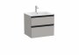 Roca The Gap Matt Grey 600mm 2 Drawer Vanity Unit with Basin