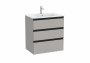 Roca The Gap Matt Grey 700mm 3 Drawer Vanity Unit with Basin