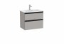 Roca The Gap Compact Matt Grey 600mm 2 Drawer Vanity Unit with Basin