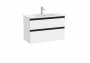 Roca The Gap Compact Matt White 800mm 2 Drawer Vanity Unit with Basin