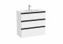 Roca The Gap Compact Matt White 800mm 3 Drawer Vanity Unit with Basin