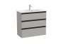 Roca The Gap Compact Matt Grey 800mm 3 Drawer Vanity Unit with Basin