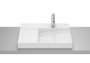 Roca Horizon 910mm Vanity Unit with White Marble Countertop and View Over Countertop Basin