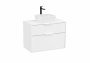 Roca Optica 800mm Matt White Vanity Unit with 2 Drawers & Matching Countertop