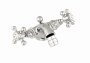 Silverdale Victorian Monobloc Bidet Mixer with Pop-Up Waste - Chrome