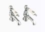 Silverdale Berkeley Bath Pillar Taps - Chrome