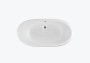 Roca Eliptico 1700 x 850mm Freestanding Cast Iron Bath - White