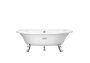 Roca Eliptico 1700 x 850mm Freestanding Cast Iron Bath - White