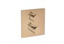 Roca Insignia Built-In Thermostatic Bath Or Shower Mixer with Automatic Diverter & 1 Outlet - Rose Gold