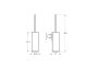 Vitra Origin Wall-Mounted Toilet Brush & Holder - Black