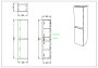 Scudo Aubrey 300 x 1200mm Column Unit - Davos Oak