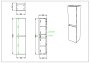 Scudo Aubrey 300 x 1200mm Column Unit - Reed Green