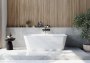 Scudo Porto 1700 x 800mm Back-to-Wall Bath - Gloss White