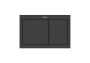 Roca In-Wall PS1 Dual Flush Plate - Matt Black