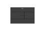 Roca In-Wall PS2 Dual Flush Plate - Matt Black