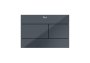 Roca In-Wall PS2 Dual Flush Plate - Anthracite Glass 