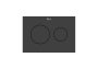 Roca In-Wall PS3 Dual Flush Plate - Matt Black