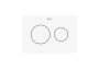 Roca In-Wall PS3 Dual Flush Plate - Matt White