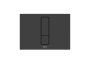 Roca In-Wall PS4 Dual Flush Plate - Matt Black