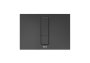 Roca In-Wall PS4 Dual Flush Plate - Brushed Titanium Black