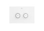 Roca In-Wall PL10 Dual Flush Plate with Pneumatic Activation (Duplo One) - White