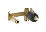 Roca Naia Wall-Mounted Basin Mixer - Brushed Titanium Black