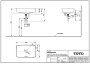 TOTO CE 600mm Square Vessel Basin with Overflow