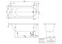 Villeroy & Boch O.Novo 1600 x 700mm Single-Ended Rectangular Bath - White Alpin
