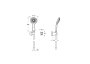 Vitra Samba 3 Function Hand Shower - Chrome