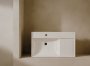 Roca Ona Unik 800mm Left Hand Basin & Matt Sand Grey Unit (2 Drawers)