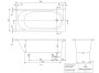 Villeroy & Boch O.Novo 1700 x 750mm Single-Ended Rectangular Bath - White Alpin