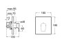 Roca L90 Built In Bath or Shower Mixer - Chrome