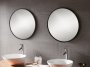 Origins Living 800mm Docklands Round Mirror - Black