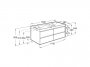 Roca Ona Unik 1200mm Double Basin & Matt White Unit (4 Drawers)