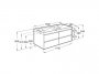 Roca Ona Unik 1200mm Double Basin & Matt Sand Grey Unit (4 Drawers)