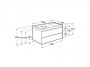 Roca Ona Unik 1000mm Basin & Matt Sand Grey Unit (2 Drawers)