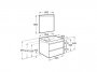 Roca Ona Unik 650mm Basin & Matt Sand Grey Unit (2 Drawers)