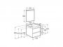 Roca Ona Unik 550mm Basin & Matt Sand Grey Unit (2 Drawers)