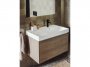 Roca Ona Unik 800mm Right Hand Basin & Matt Sand Grey Unit (1 Drawer)