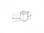 Roca Ona Unik Compact 450mm Right Hand Basin & Light Oak Unit (1 Door)